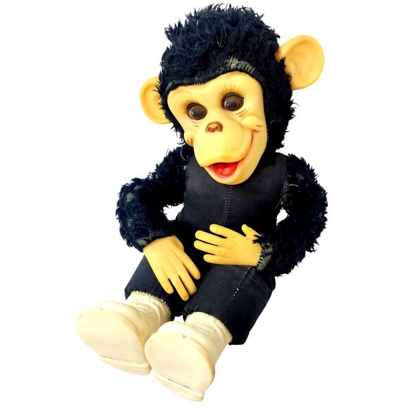 15" 50s -60s Vintage Kitsch "Zippy the Monkey" "Zip the Chimp" By the Rushton Co - Picture 1 of 15